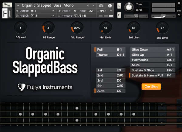 Organic Slapped Bass for Kontakt